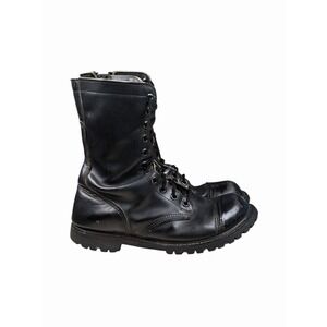 Vintage USA Carolina Men Sz 10.5 R Black Leather Military Paratrooper Jump Boots